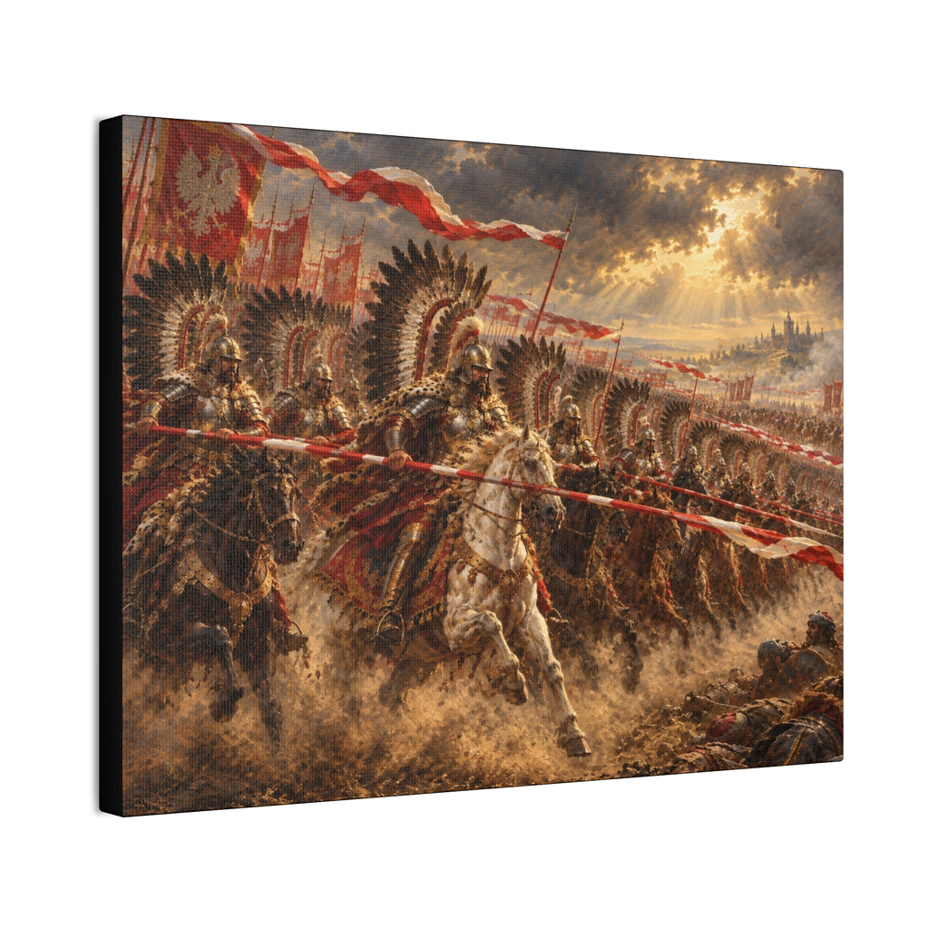 Polish Winged Hussars Battle Canvas