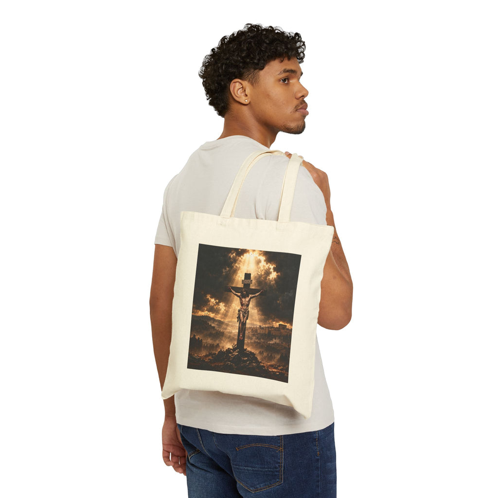 Crucifixion Sunset Tote Bag