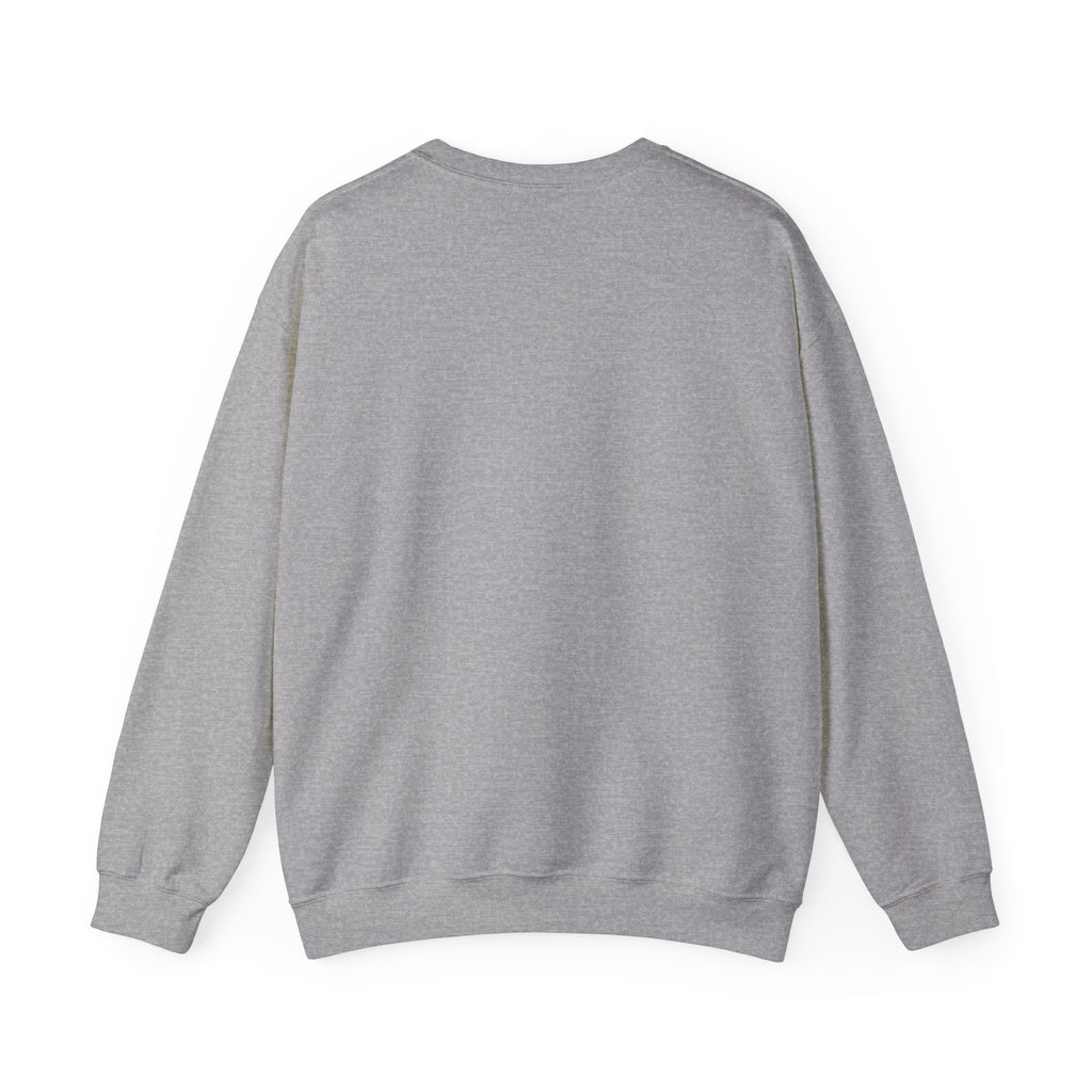Religious Crewneck Sweatshirt — Crucifixion with Radiant Light Graphic