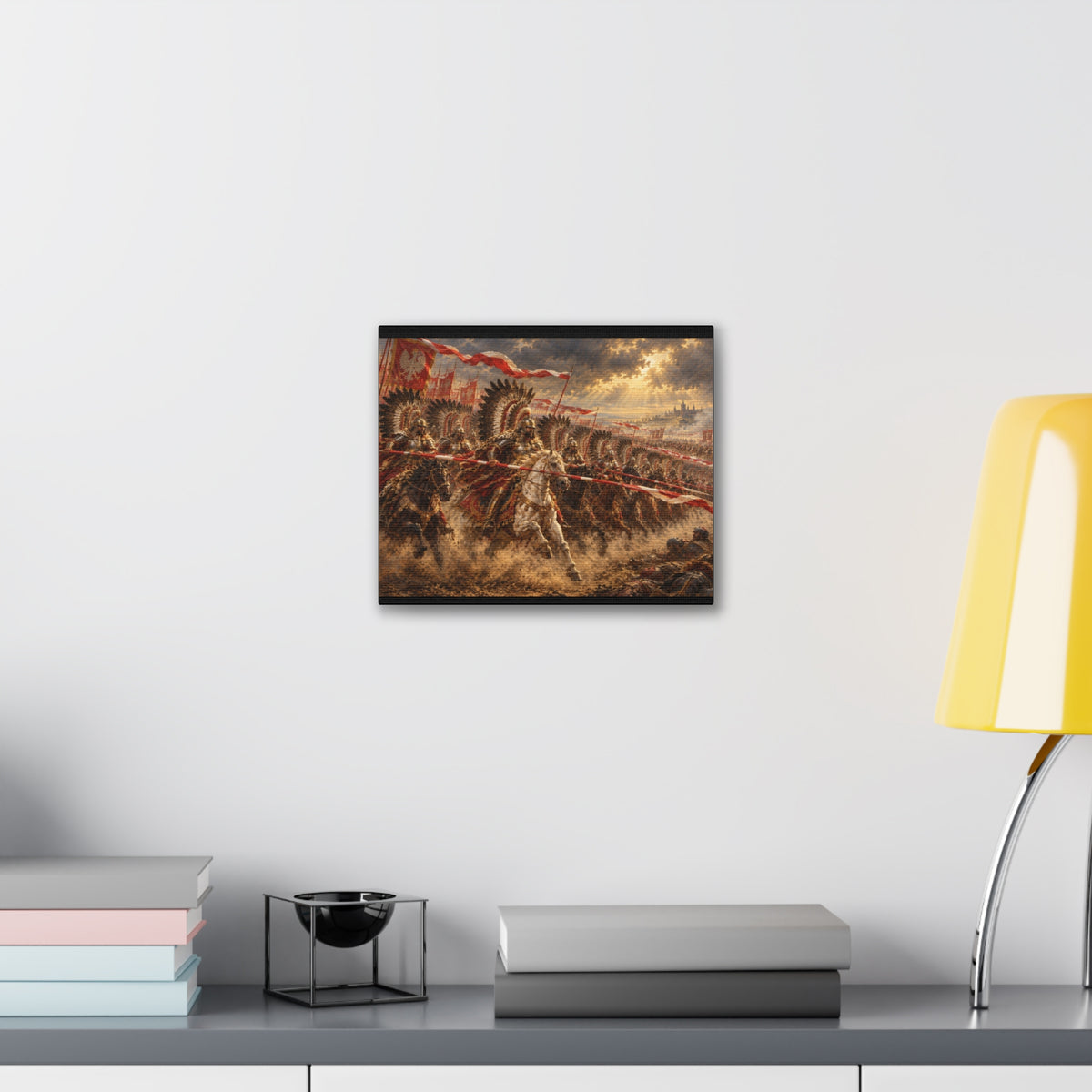 Polish Winged Hussars Battle Canvas