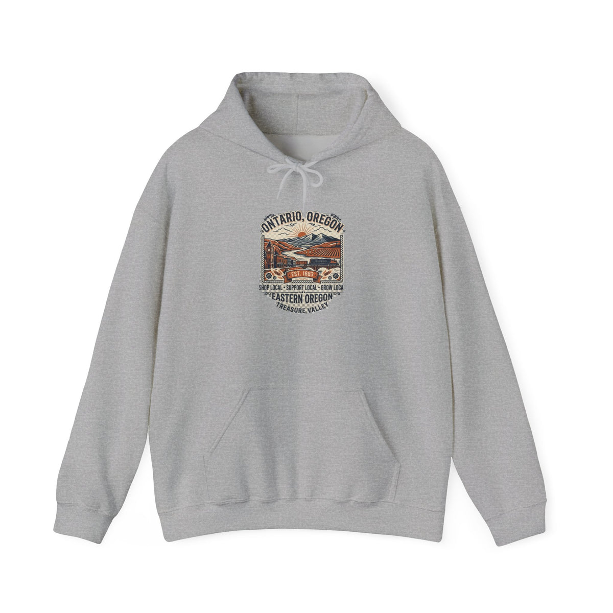 Oregon Coast Vintage Scenic Hoodie