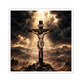 Christian Crucifix Sticker — Jesus on the Cross Religious Kiss-Cut Decal