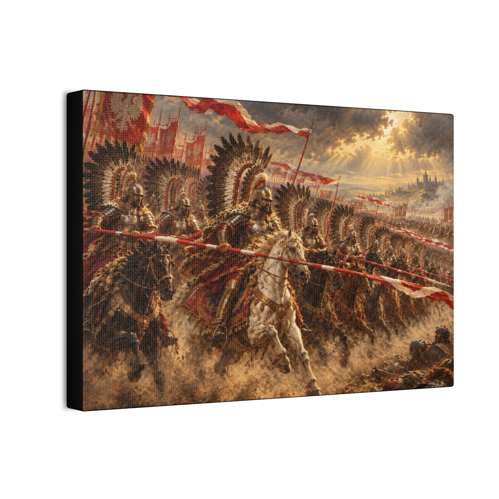 Polish Winged Hussars Battle Canvas