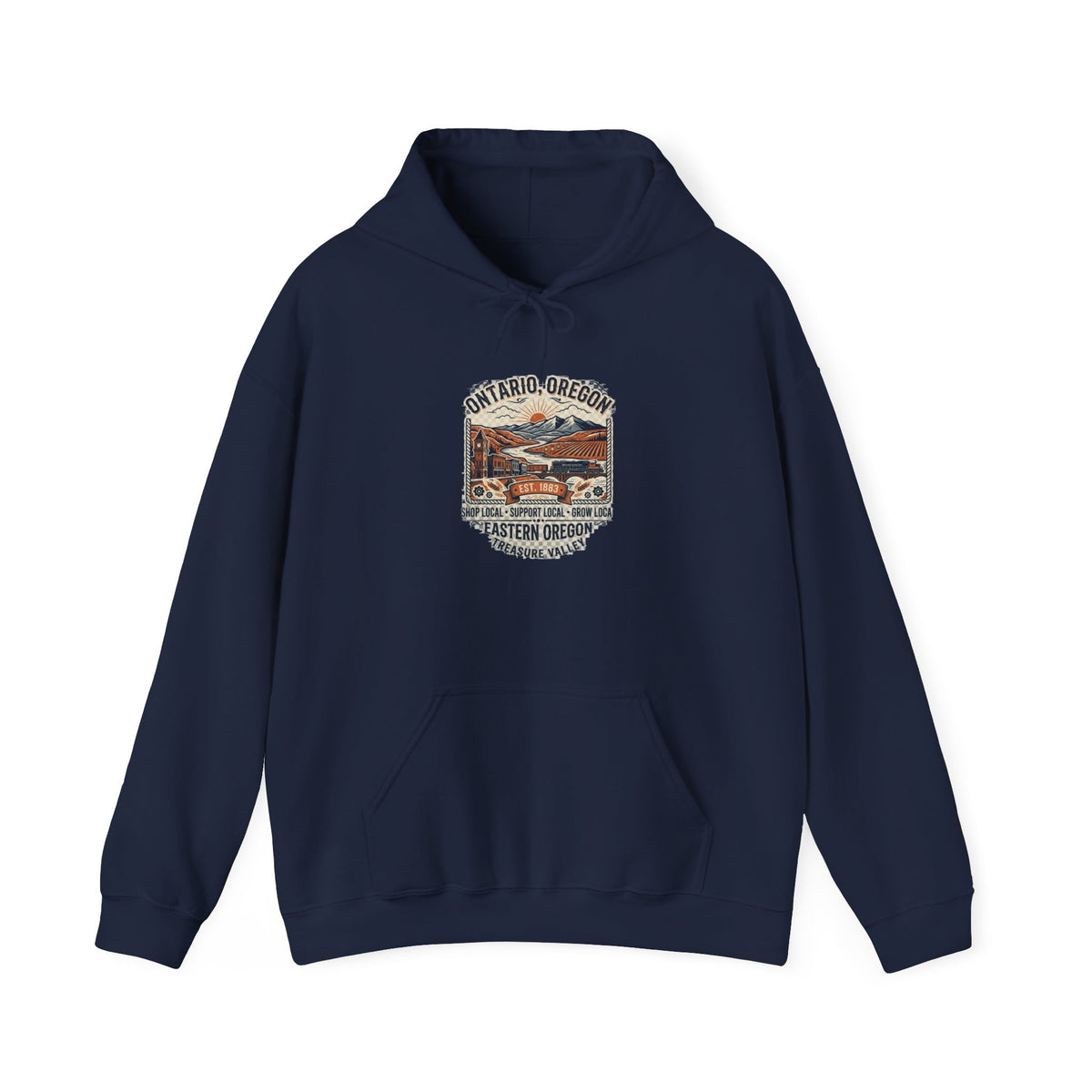 Oregon Coast Vintage Scenic Hoodie