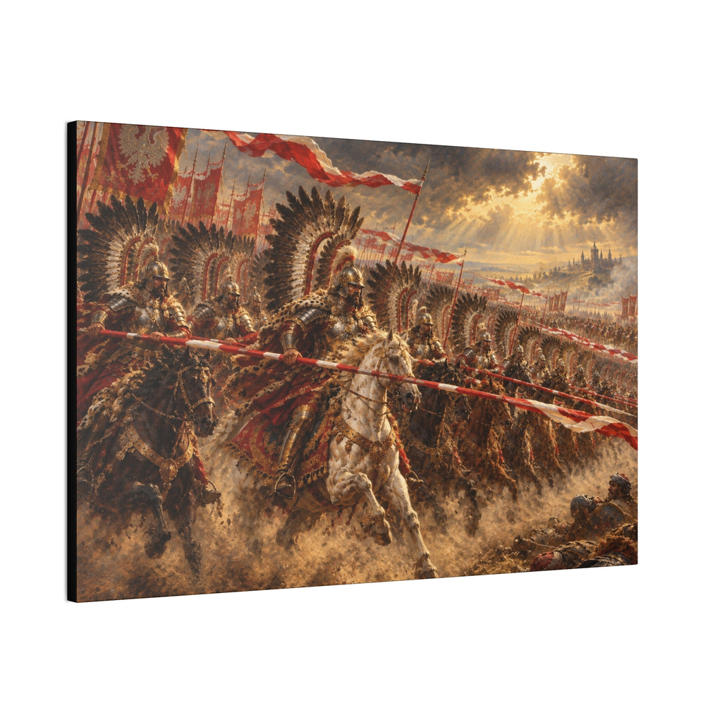Polish Winged Hussars Battle Canvas