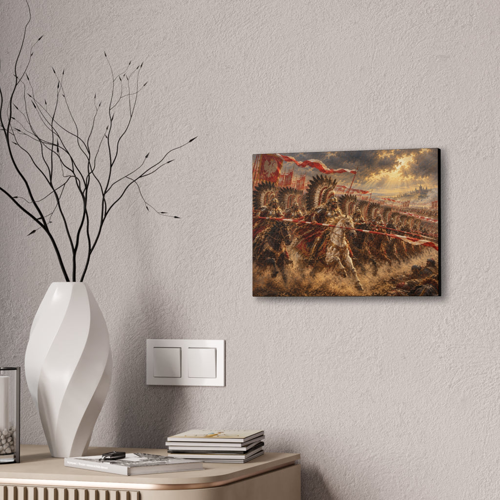 Polish Winged Hussars Battle Canvas