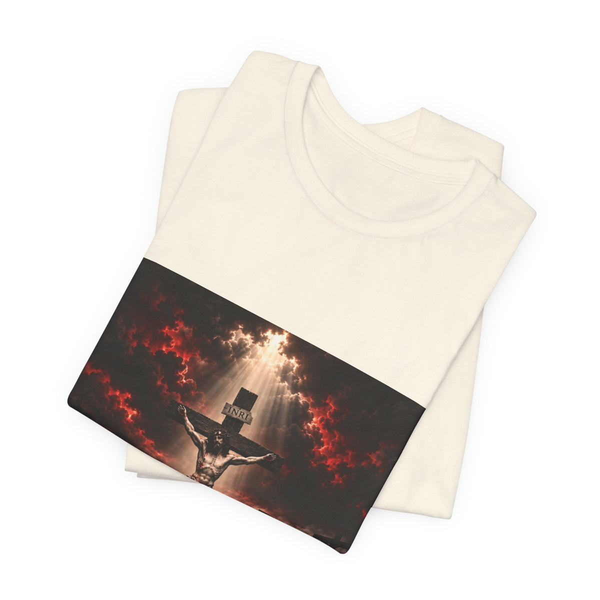 Crucifixion Scene T‑Shirt — Dramatic Jesus Cross Graphic Tee