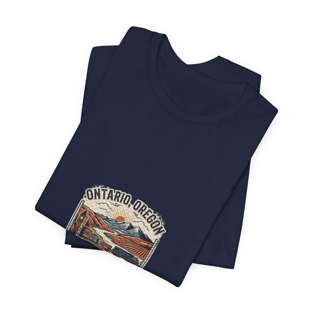 Ontario Oregon Vintage Travel Tee - Eastern Oregon Scenic Graphic T-Shirt