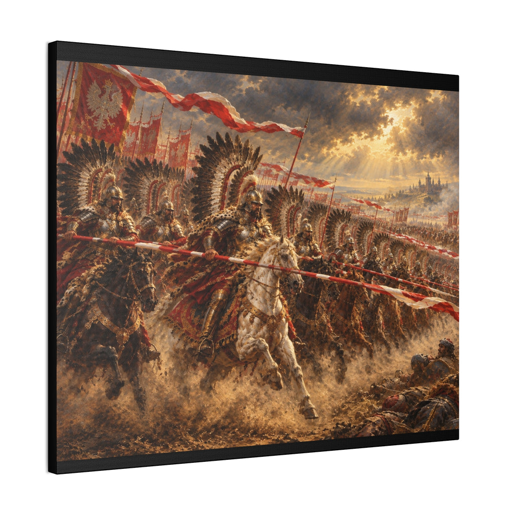 Polish Winged Hussars Battle Canvas