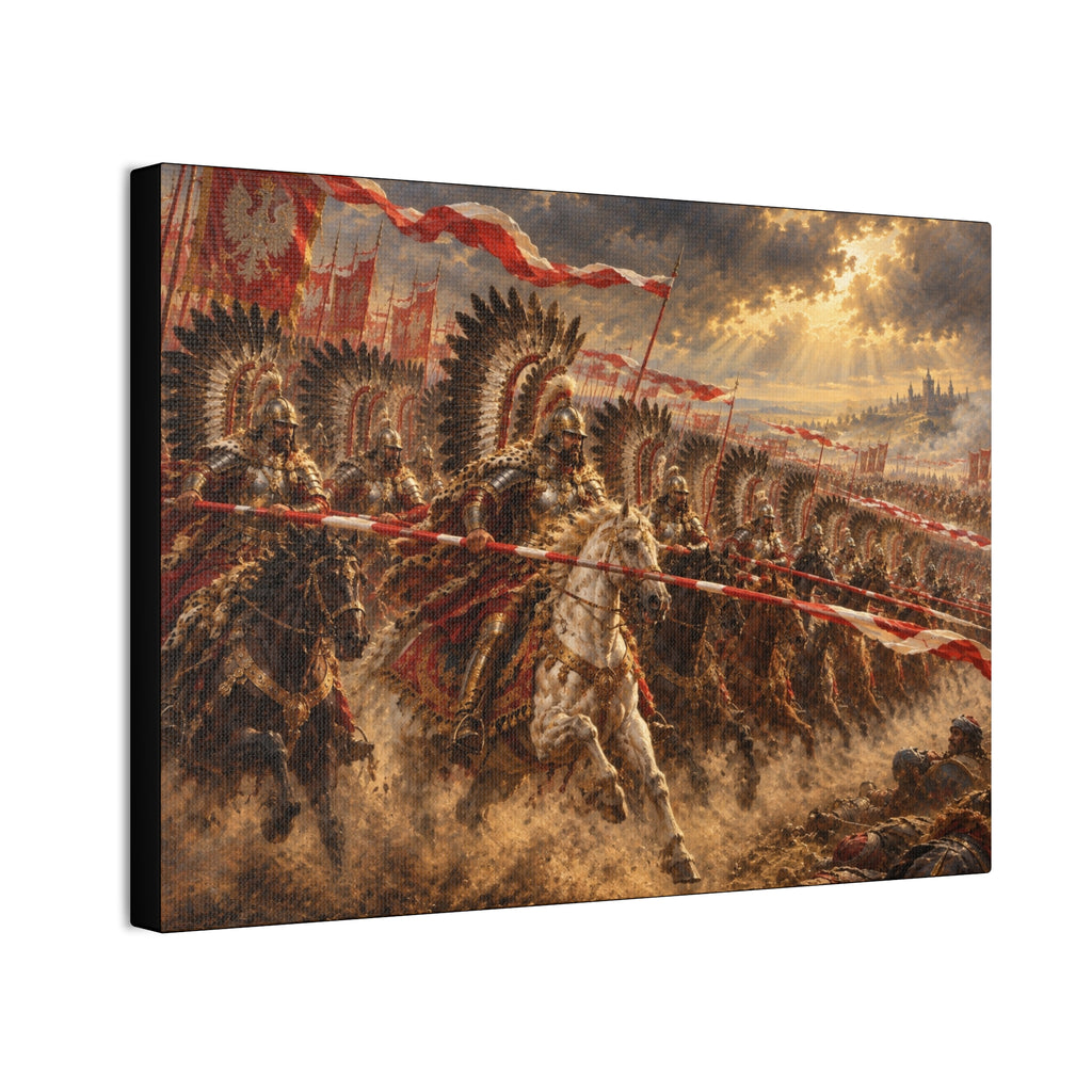 Polish Winged Hussars Battle Canvas