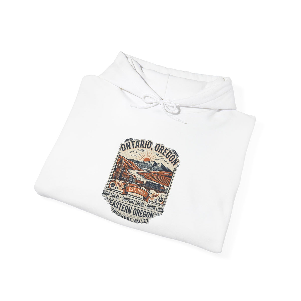 Oregon Coast Vintage Scenic Hoodie