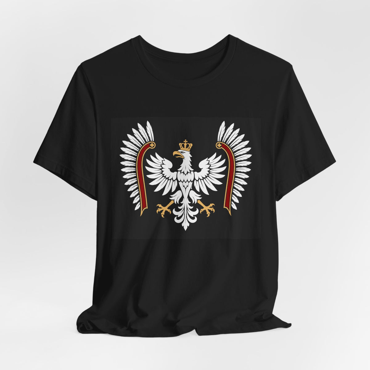 Polish White Eagle Tee — Crowned Heraldic Poland Flag T-Shirt