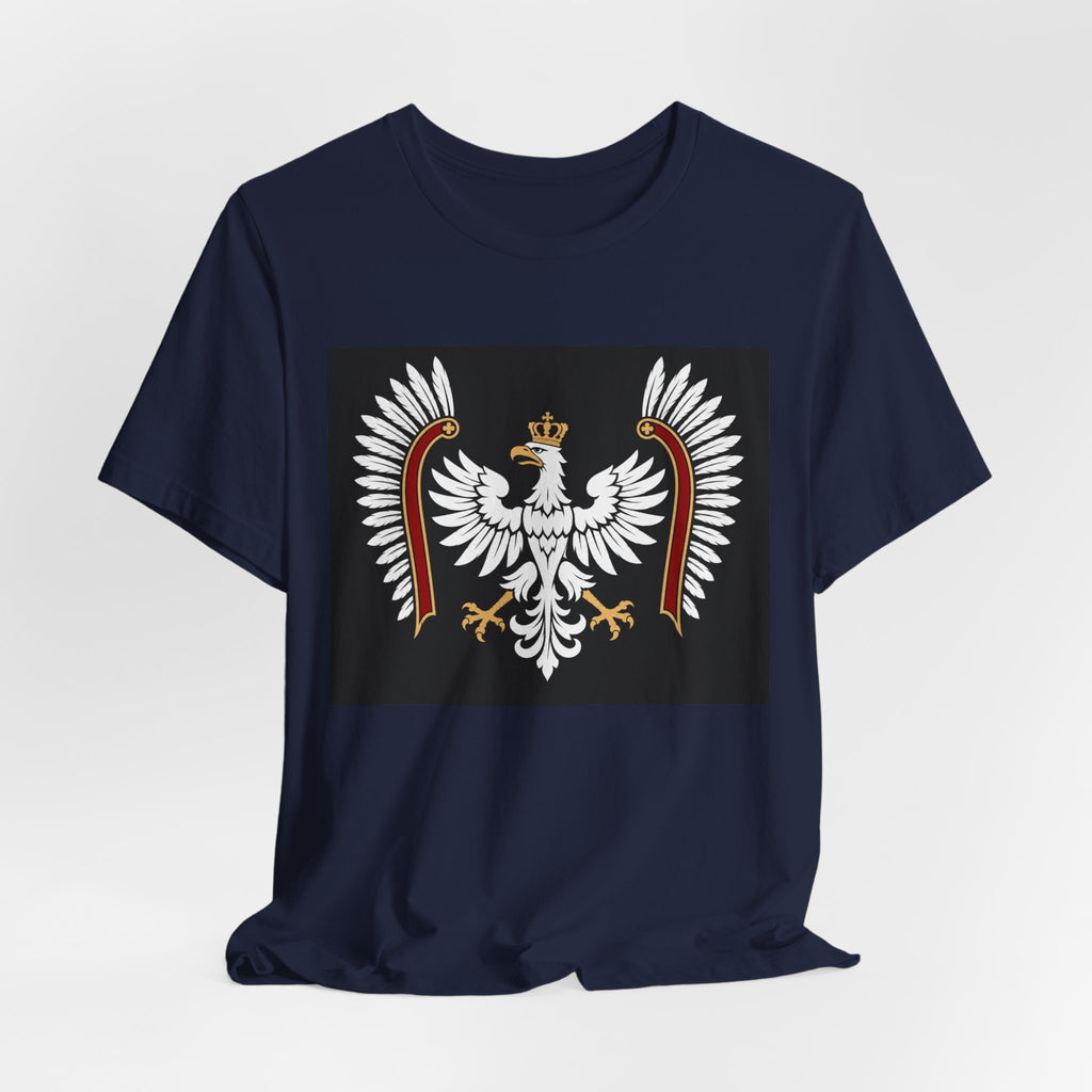 Polish White Eagle Tee — Crowned Heraldic Poland Flag T-Shirt