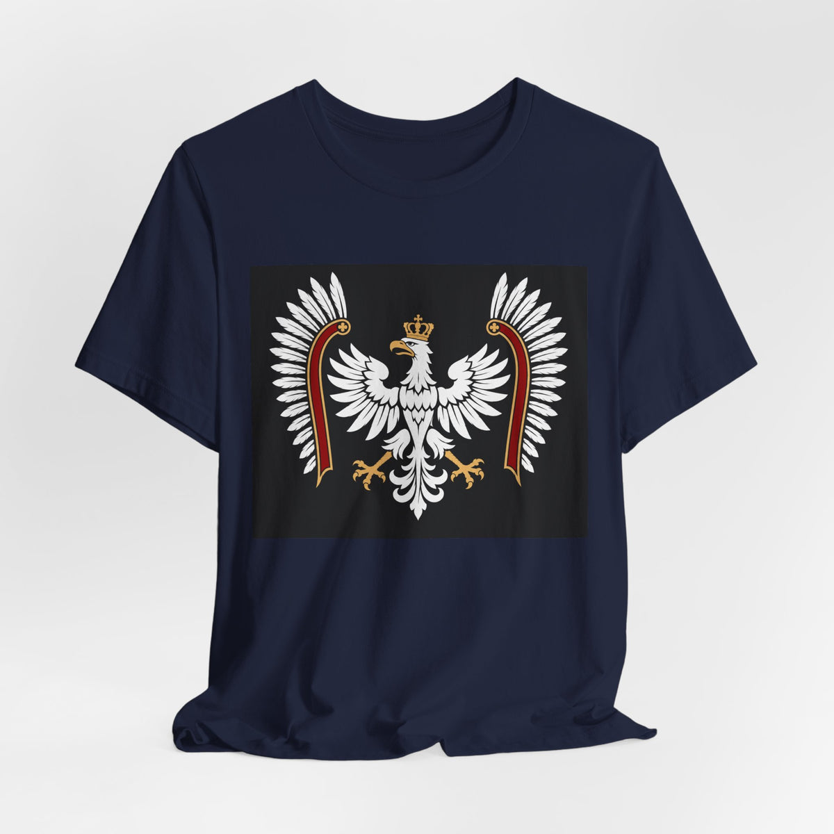 Polish White Eagle Tee — Crowned Heraldic Poland Flag T-Shirt