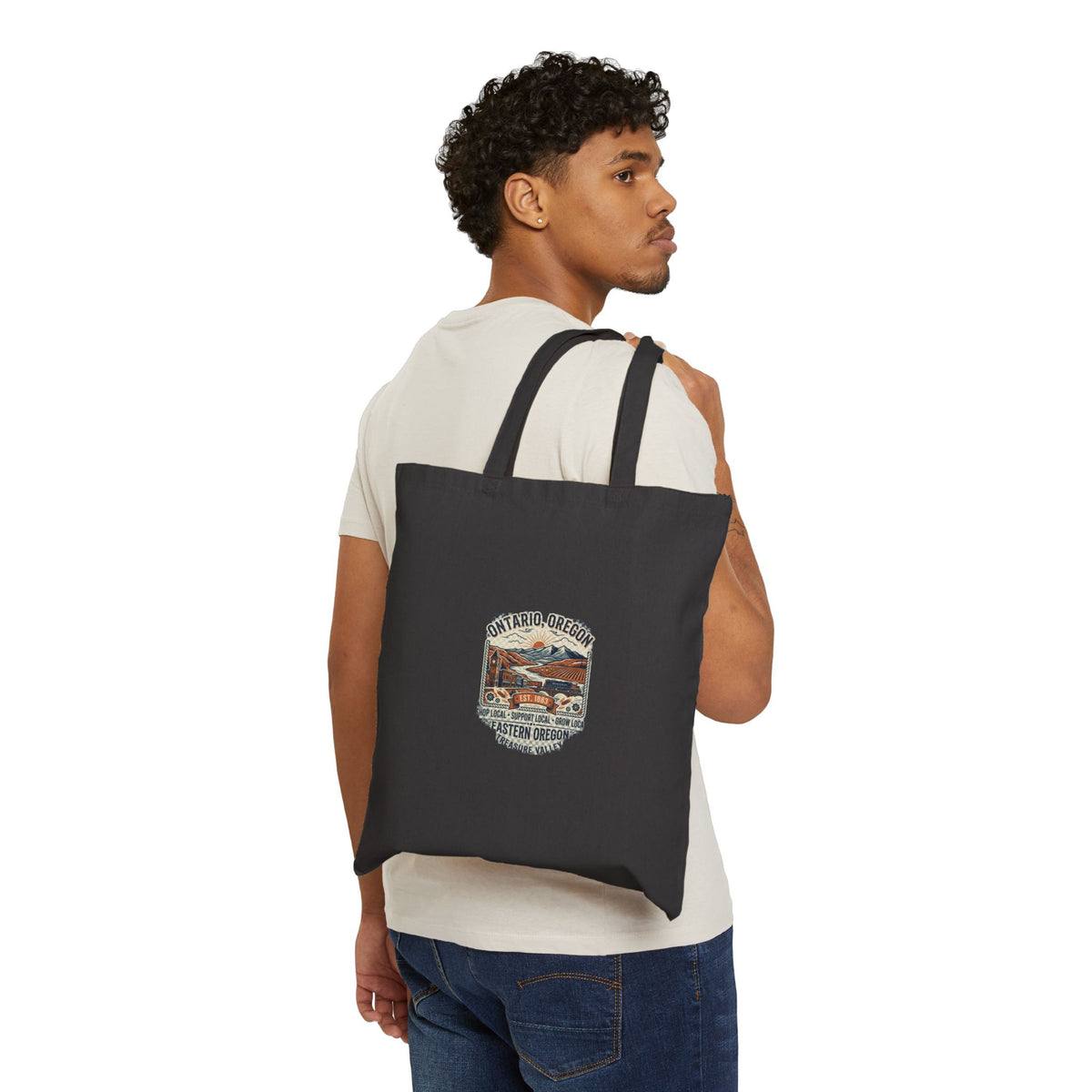 Portland, Oregon Vintage Sunset Tote