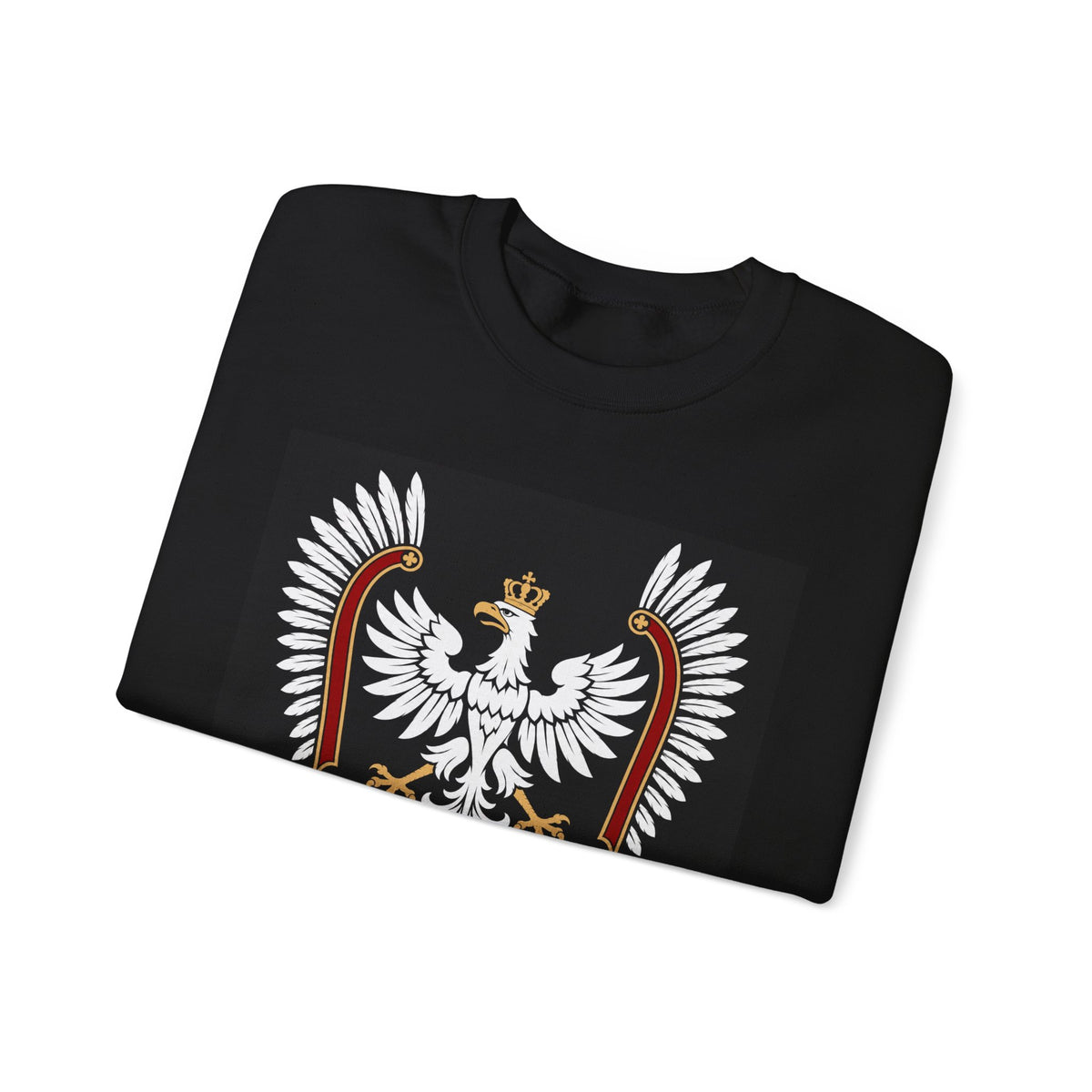 Polish White Eagle Crewneck Sweatshirt — Crowned Polska Emblem