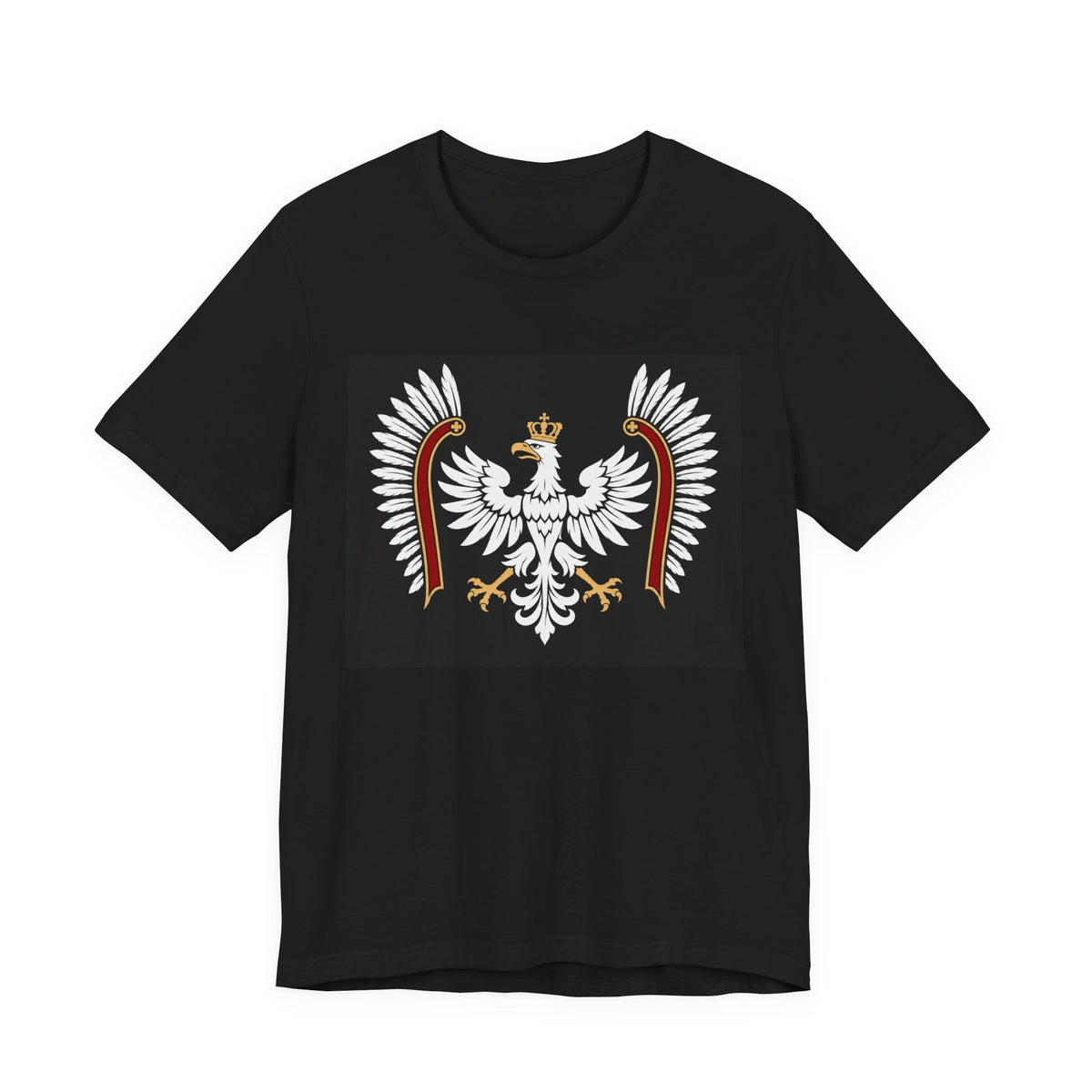 Polish White Eagle Tee — Crowned Heraldic Poland Flag T-Shirt
