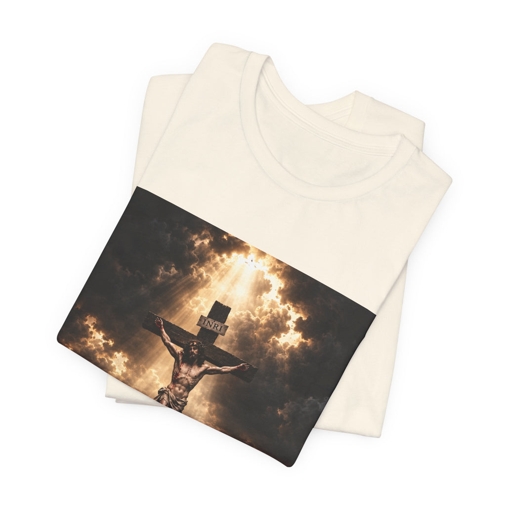 Crucifixion Scene T‑Shirt — Dramatic Jesus Cross Christian Tee