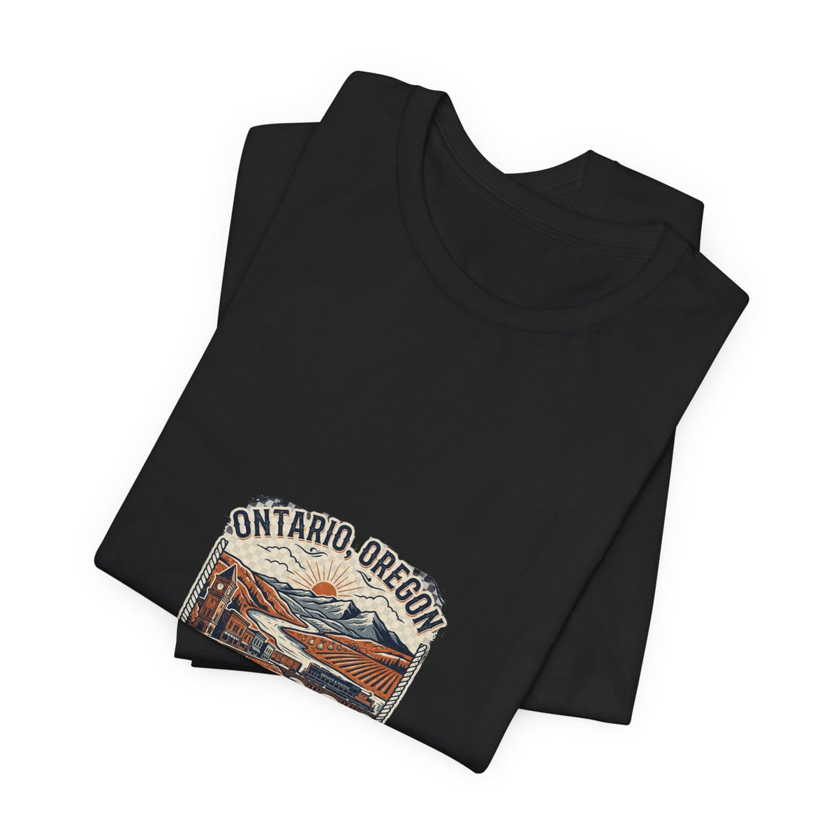 Ontario Oregon Vintage Travel Tee - Eastern Oregon Scenic Graphic T-Shirt