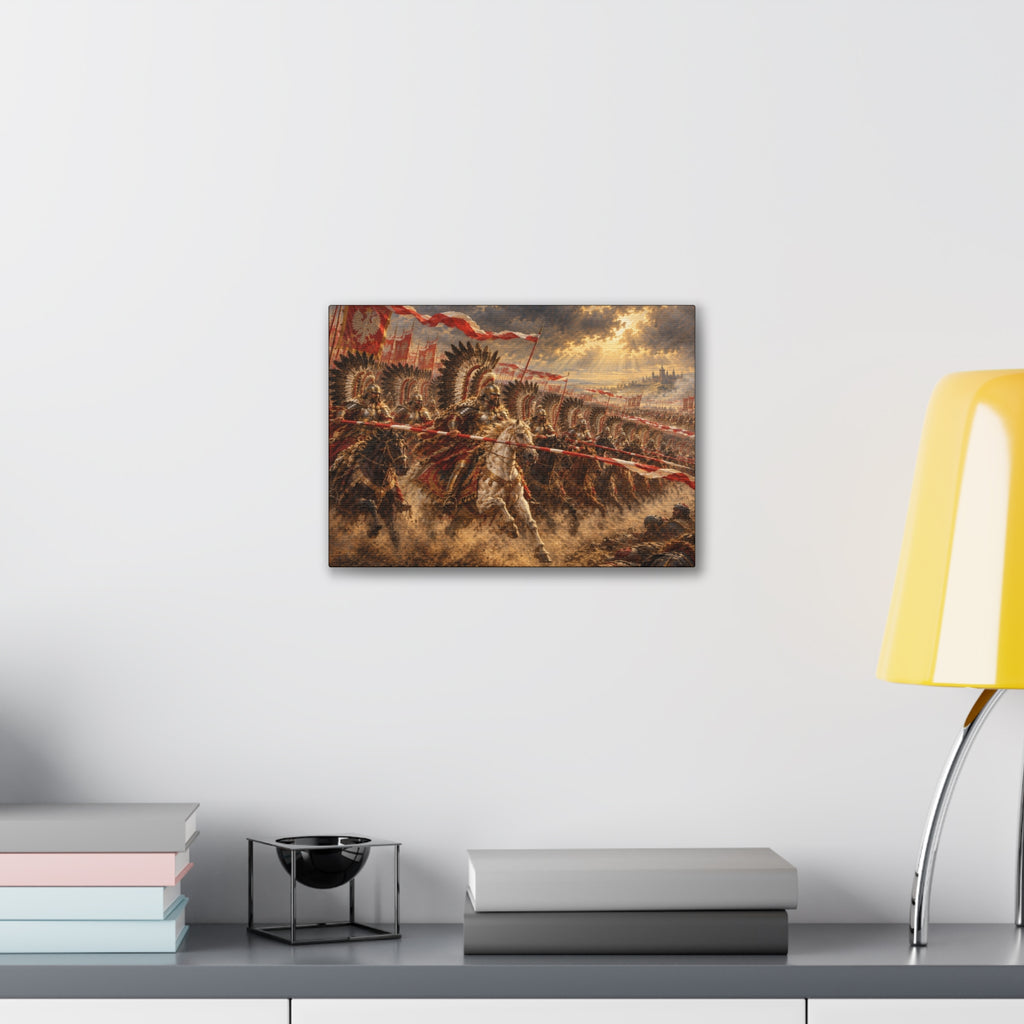 Polish Winged Hussars Battle Canvas