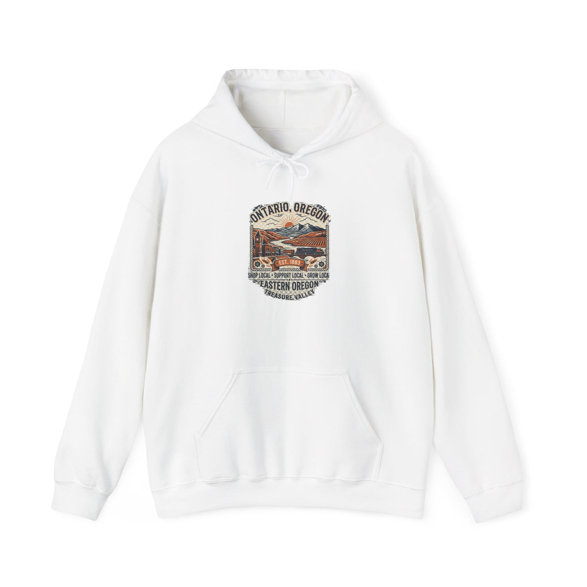 Oregon Coast Vintage Scenic Hoodie