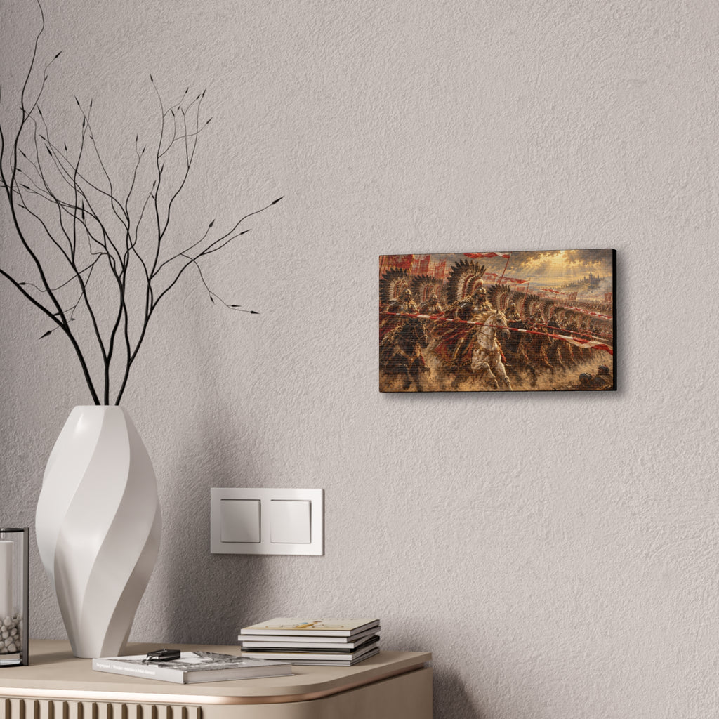 Polish Winged Hussars Battle Canvas