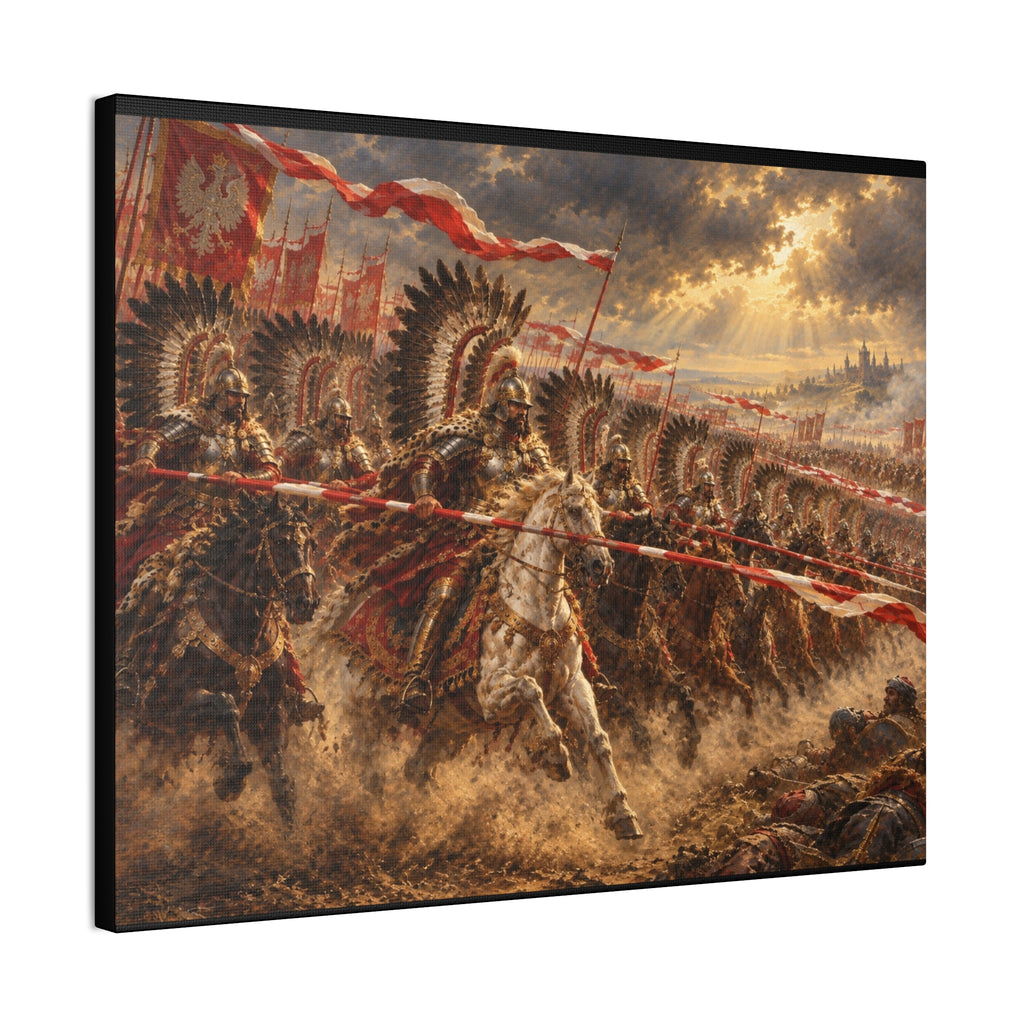 Polish Winged Hussars Battle Canvas