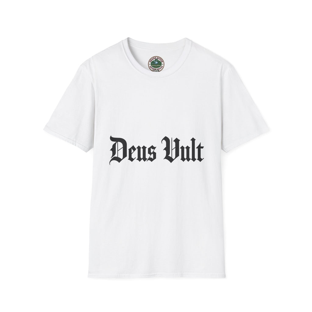 Crusader Cross T-Shirt — "Deus Vult" Gothic Graphic Tee