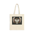 Polish White Eagle Canvas Tote Bag – Vintage Heraldic Coat of Arms Tote