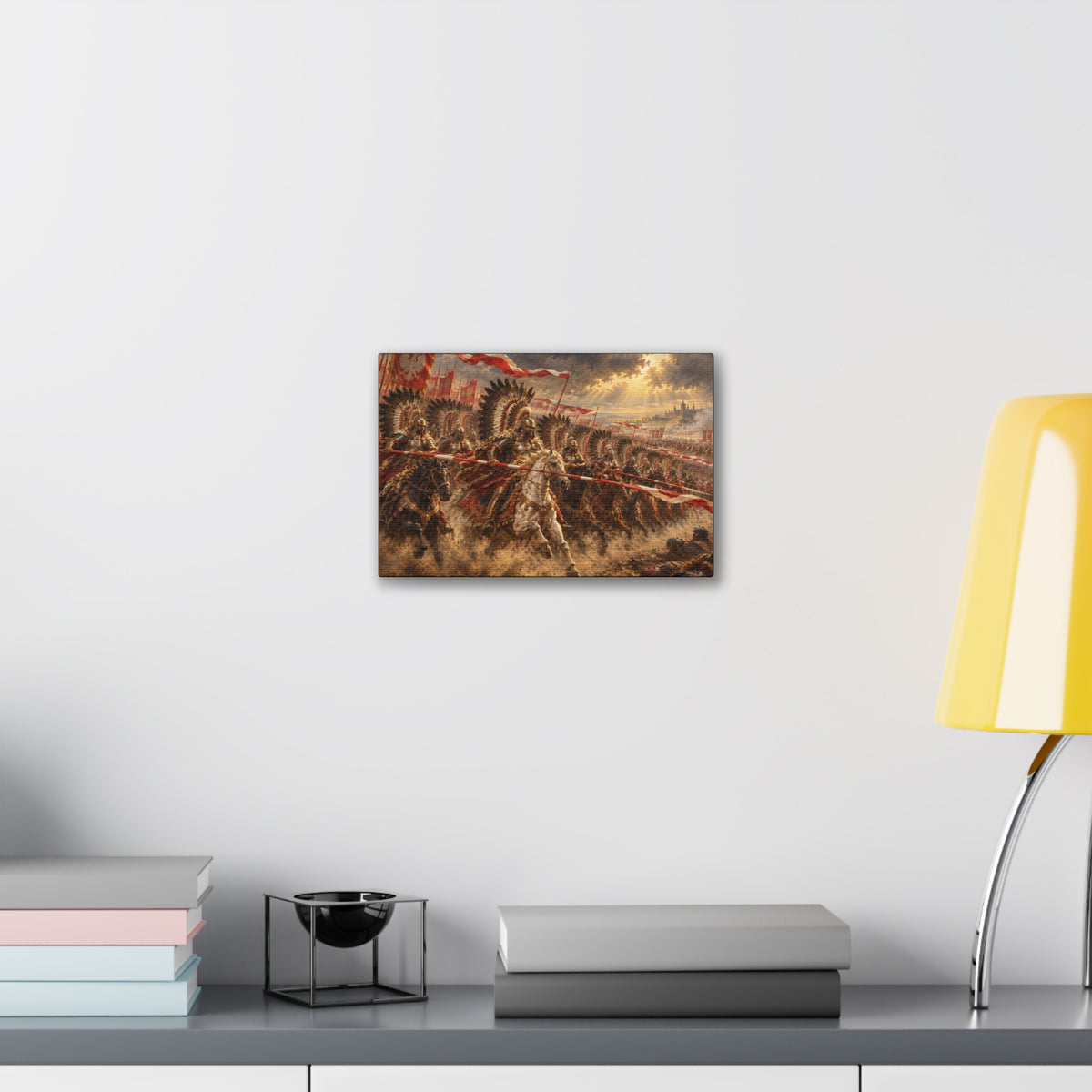 Polish Winged Hussars Battle Canvas