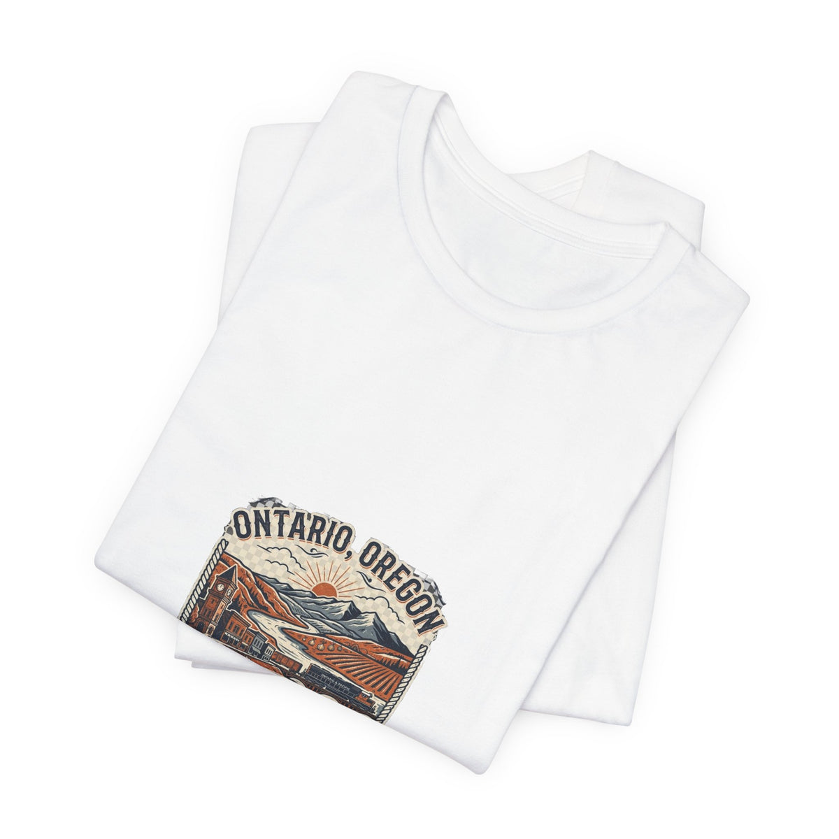 Ontario Oregon Vintage Travel Tee - Eastern Oregon Scenic Graphic T-Shirt
