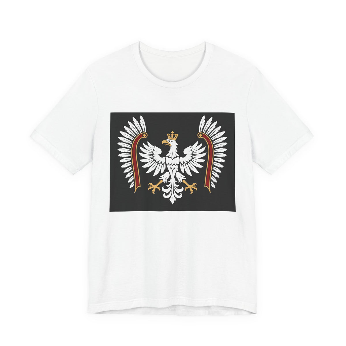 Polish White Eagle Tee — Crowned Heraldic Poland Flag T-Shirt