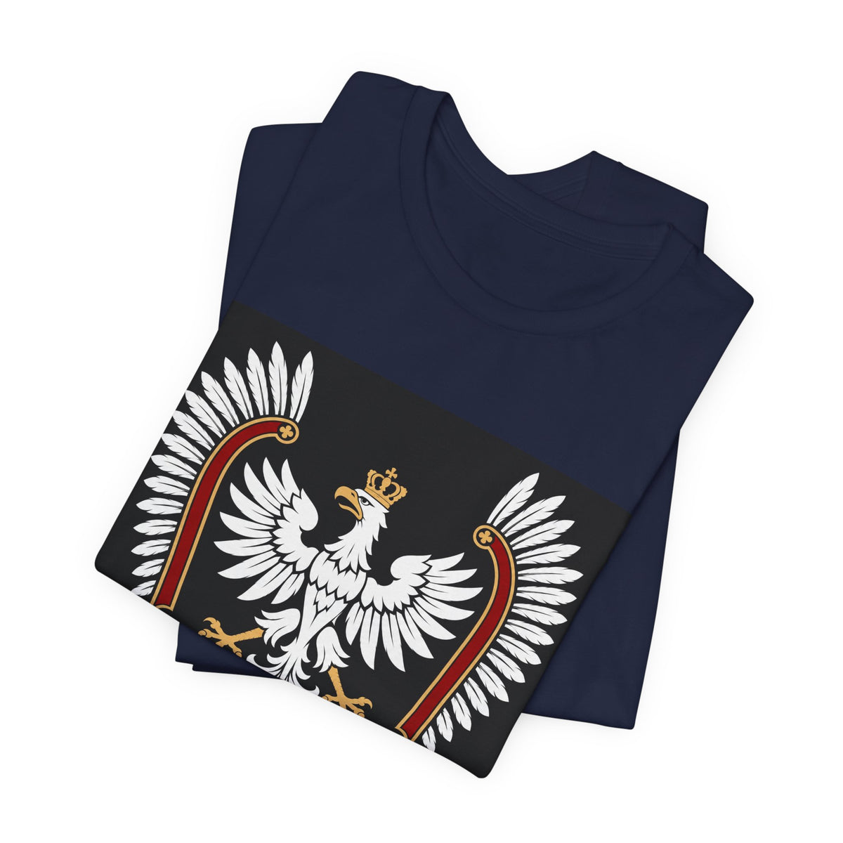 Polish White Eagle Tee — Crowned Heraldic Poland Flag T-Shirt