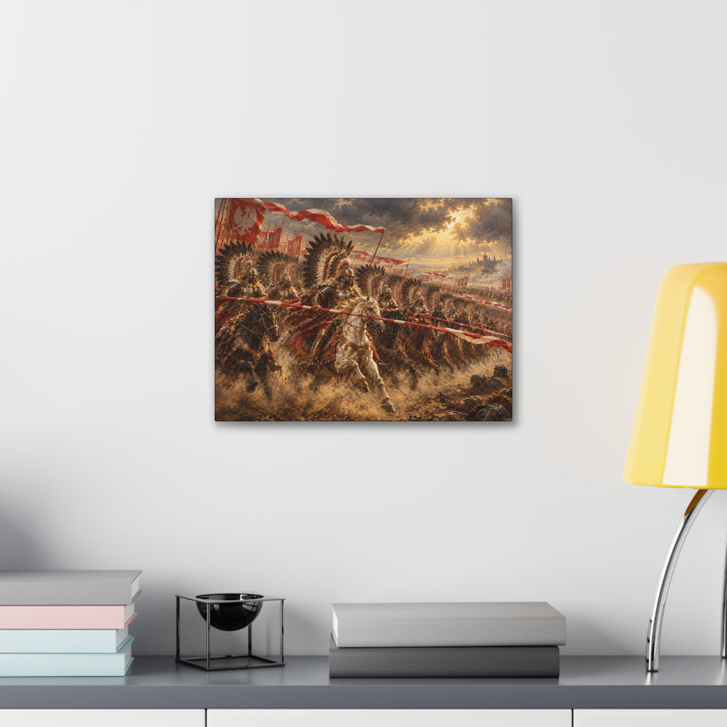 Polish Winged Hussars Battle Canvas