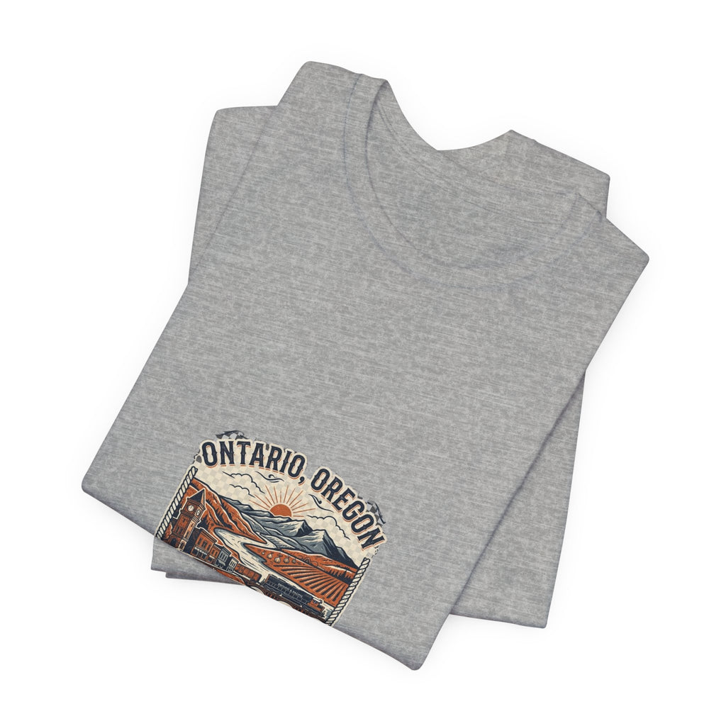 Ontario Oregon Vintage Travel Tee - Eastern Oregon Scenic Graphic T-Shirt