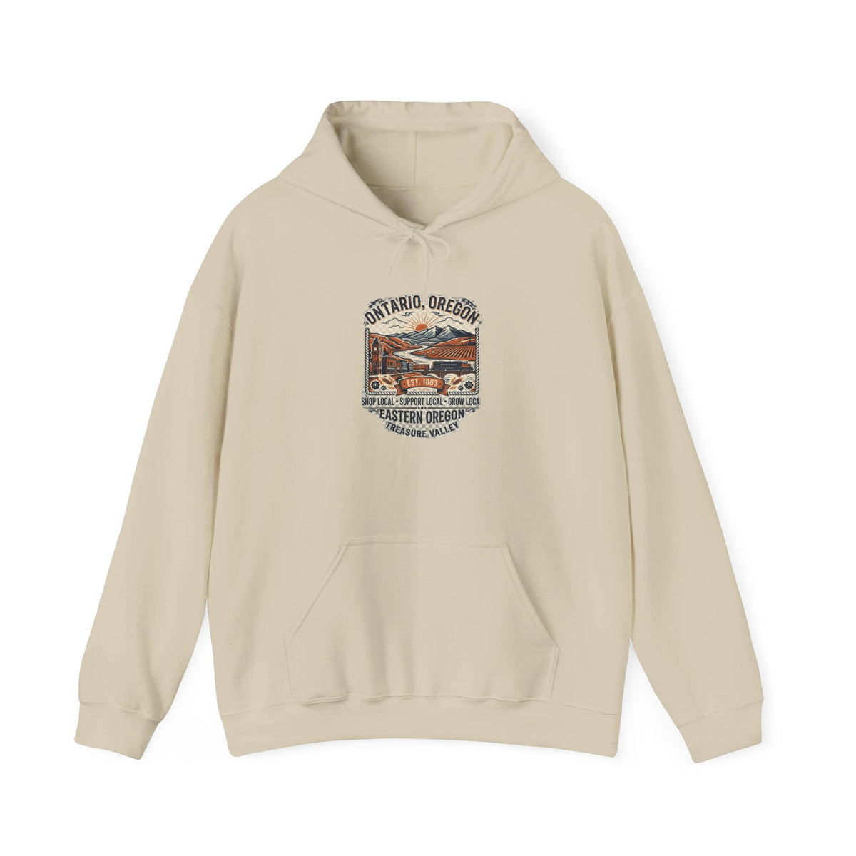 Oregon Coast Vintage Scenic Hoodie