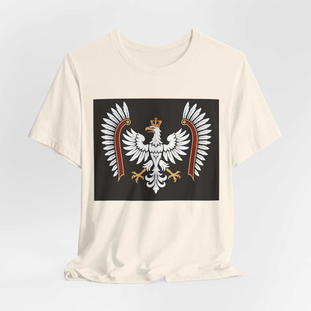 Polish White Eagle Tee — Crowned Heraldic Poland Flag T-Shirt