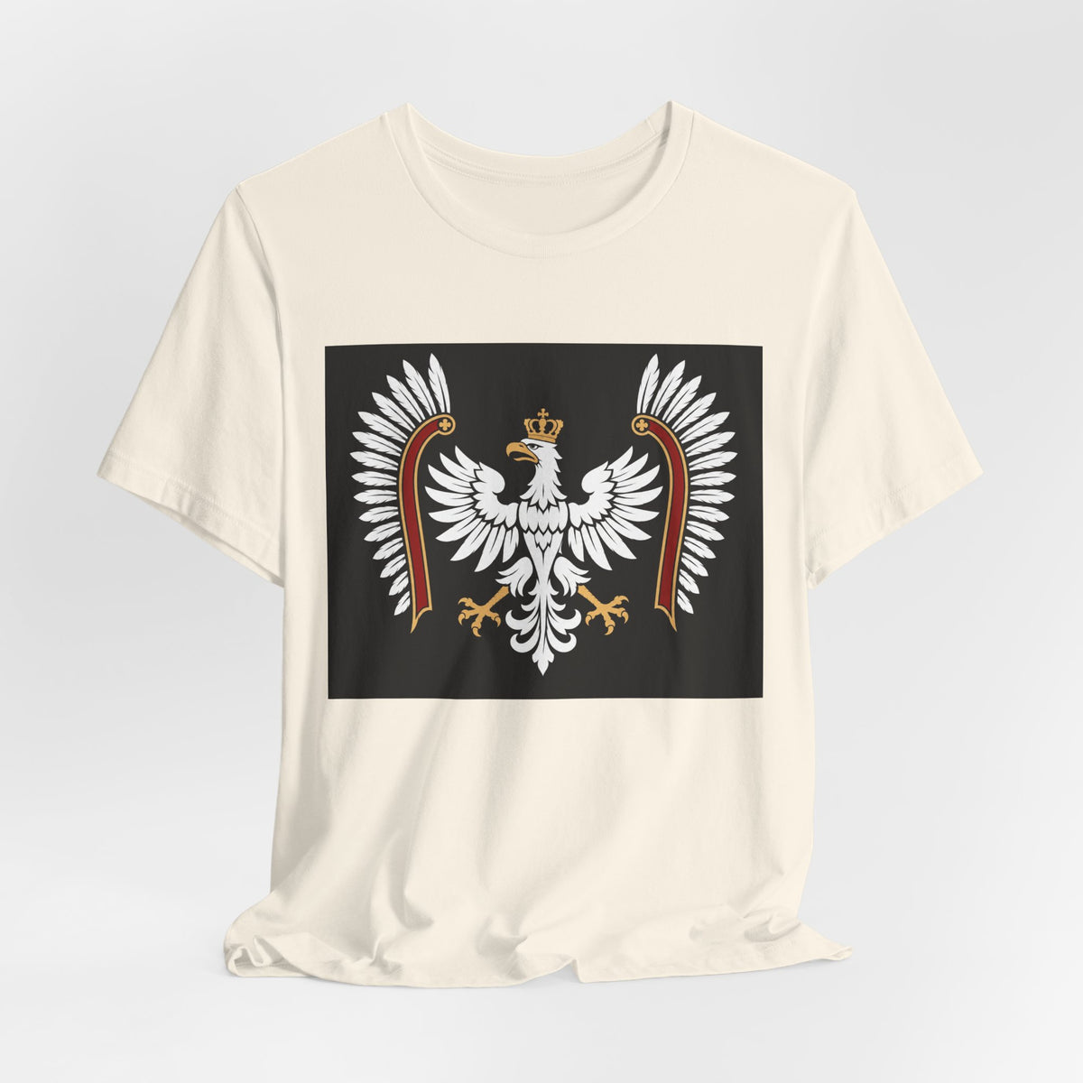 Polish White Eagle Tee — Crowned Heraldic Poland Flag T-Shirt