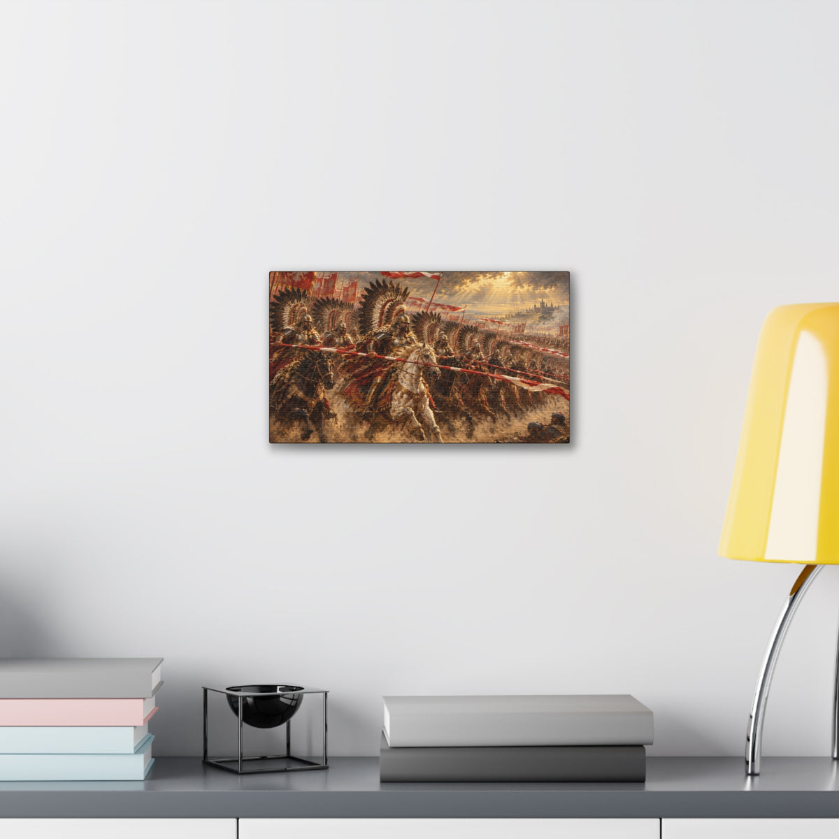 Polish Winged Hussars Battle Canvas