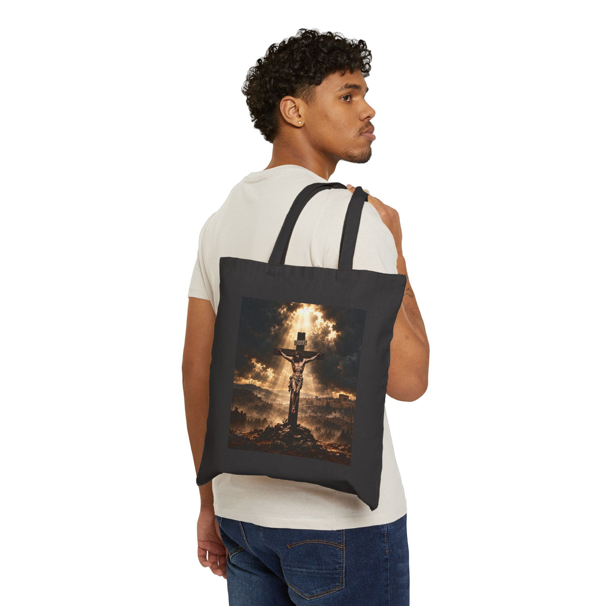 Crucifixion Sunset Tote Bag