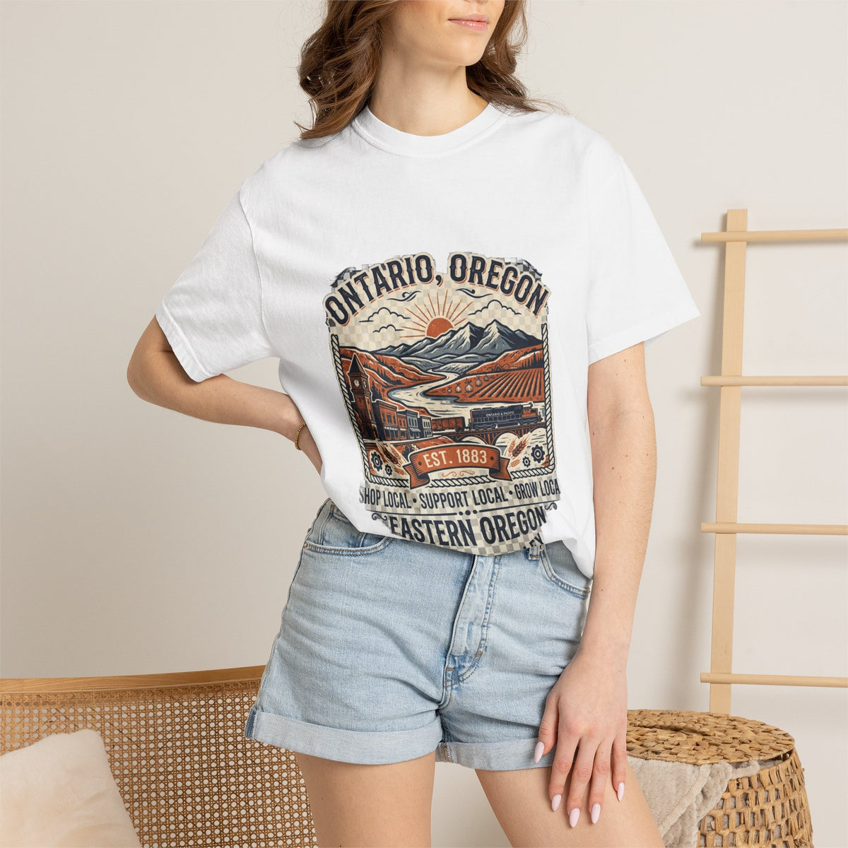 Ontario, Oregon Snake River T-Shirt — Vintage Eastern Oregon Travel Tee
