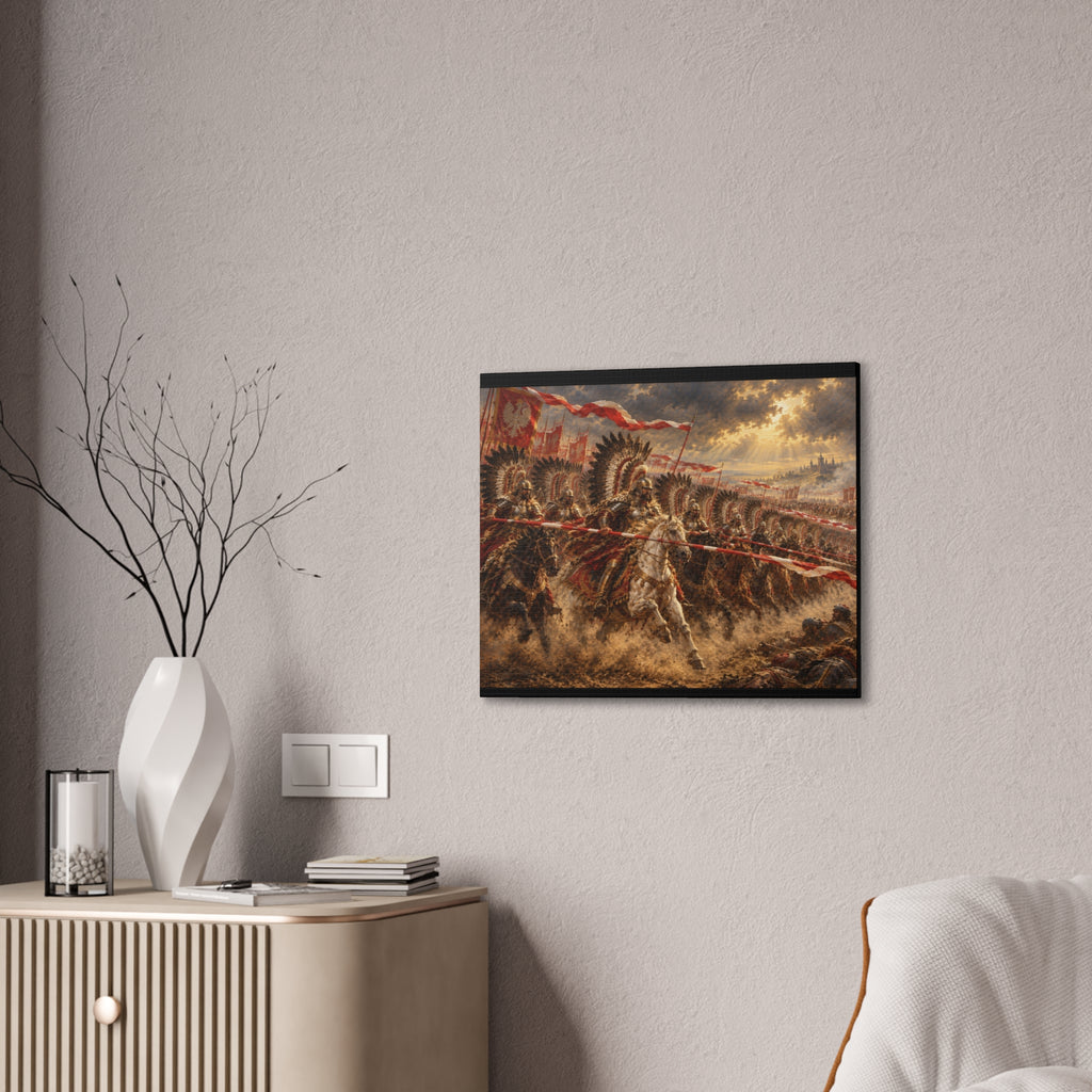 Polish Winged Hussars Battle Canvas