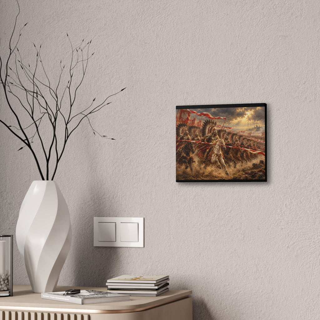 Polish Winged Hussars Battle Canvas