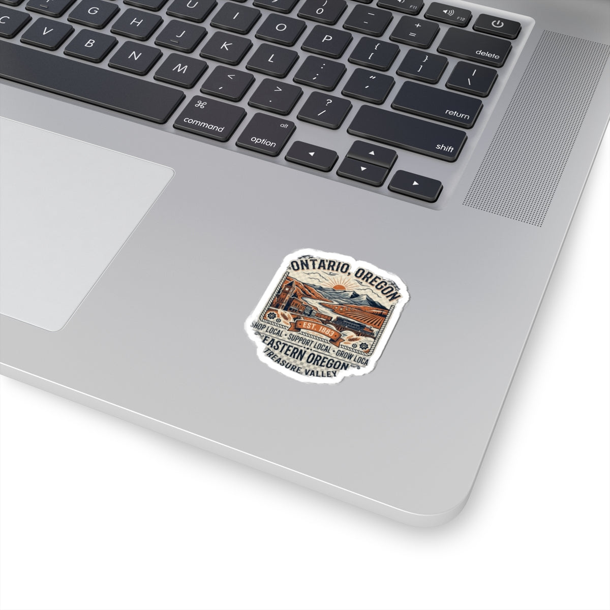 Ontario, Oregon Kiss-Cut Sticker — Eastern Oregon Treasure Valley Vintage Travel Decal