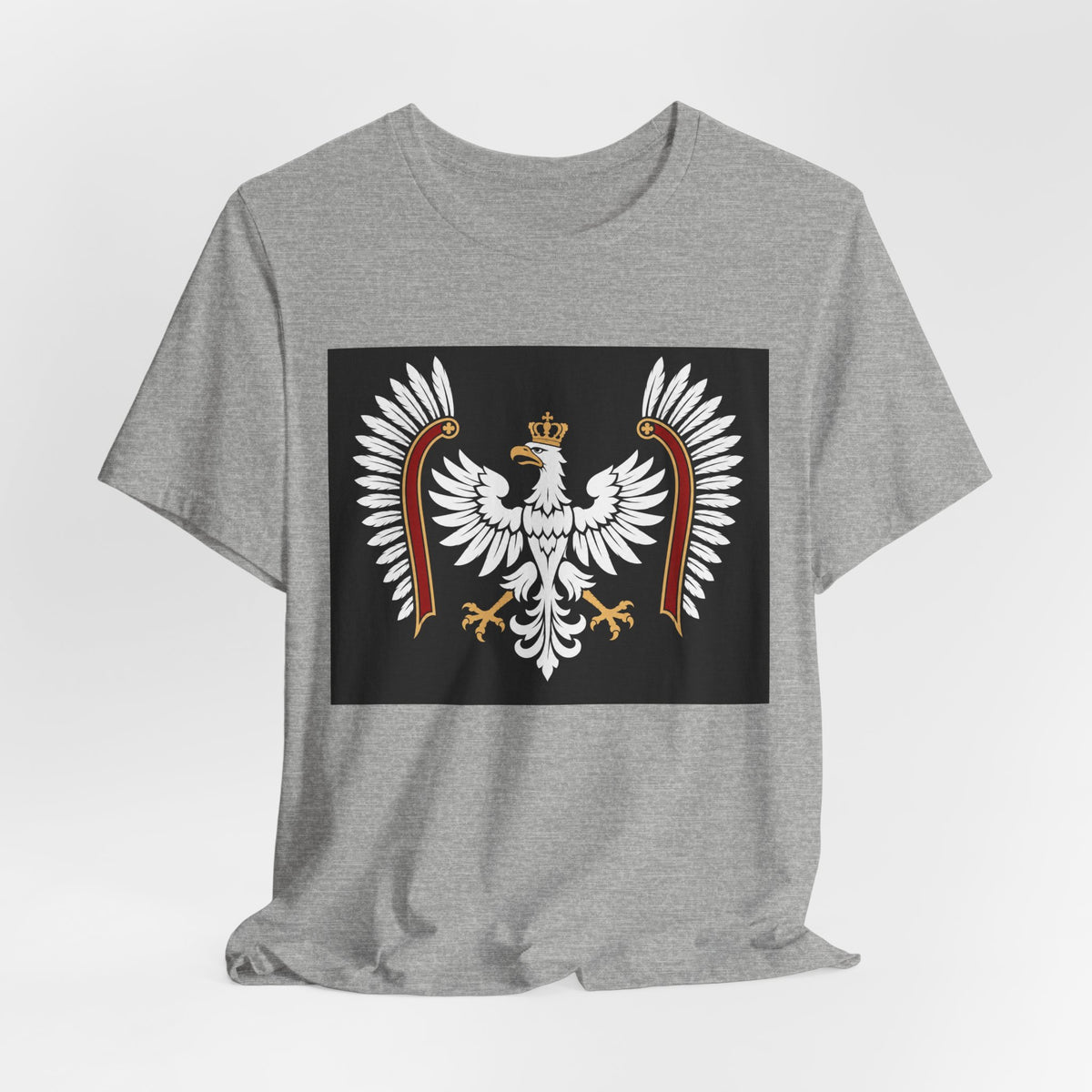 Polish White Eagle Tee — Crowned Heraldic Poland Flag T-Shirt