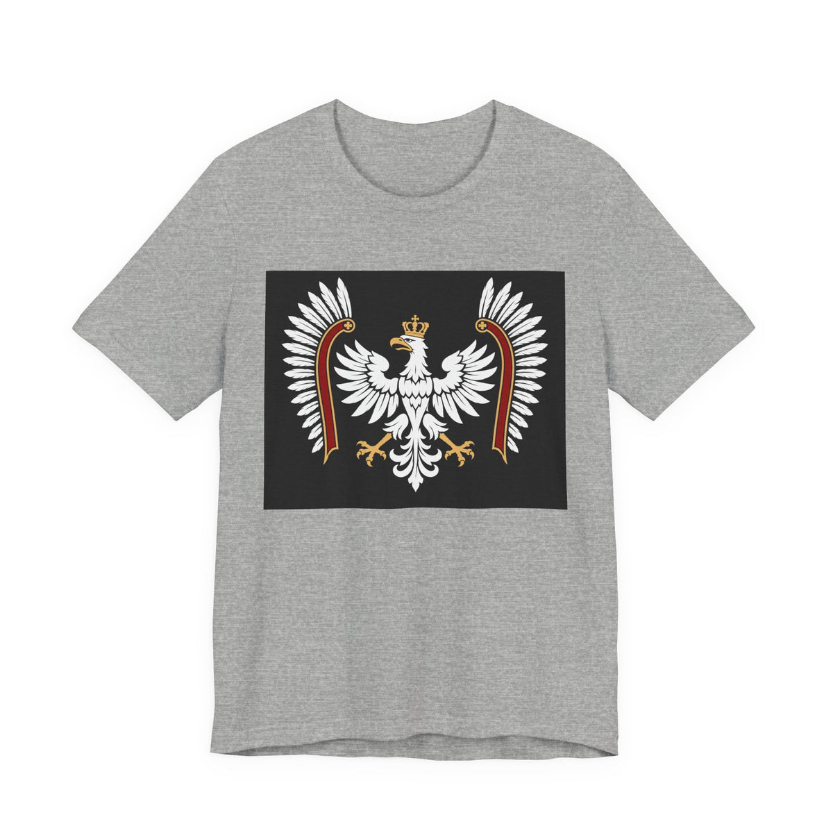 Polish White Eagle Tee — Crowned Heraldic Poland Flag T-Shirt