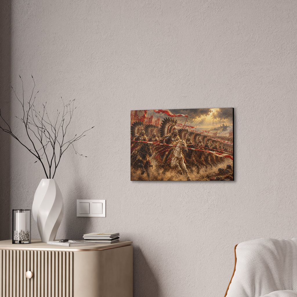 Polish Winged Hussars Battle Canvas