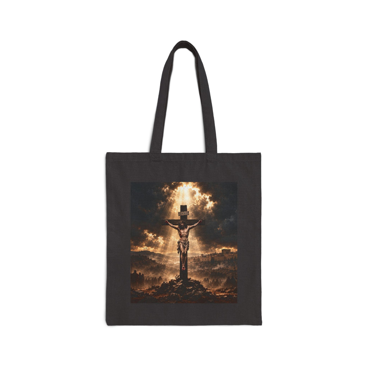 Crucifixion Sunset Tote Bag