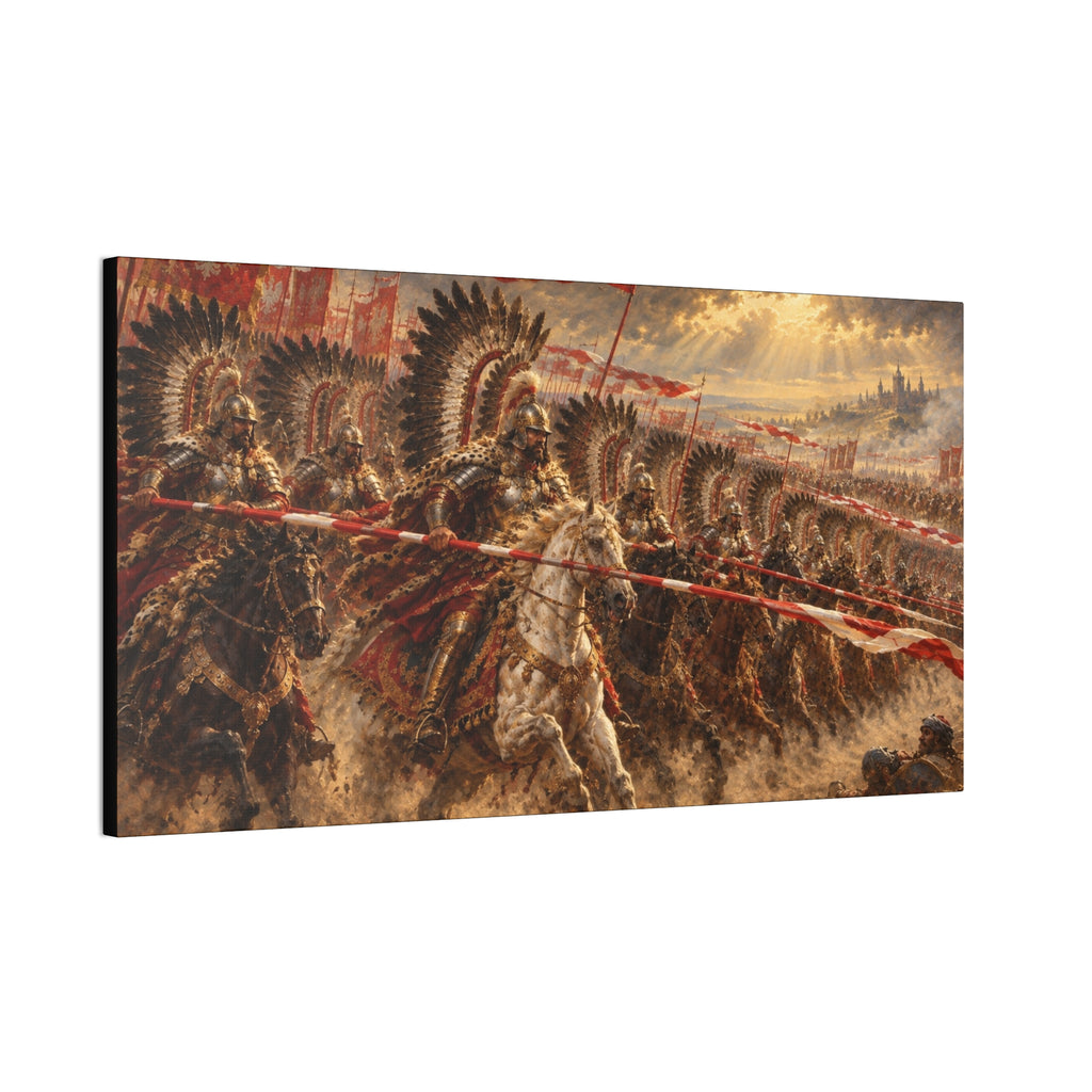 Polish Winged Hussars Battle Canvas