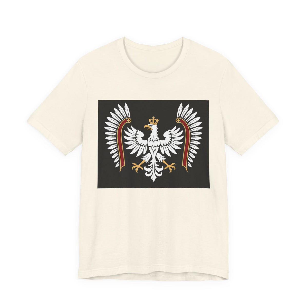 Polish White Eagle Tee — Crowned Heraldic Poland Flag T-Shirt